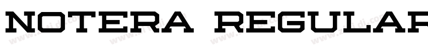 Notera regular字体转换